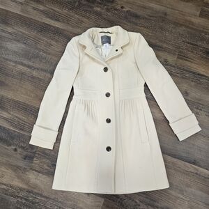 J Crew Wool Pea Coat | Size 0 | Cream Color | Great Condition